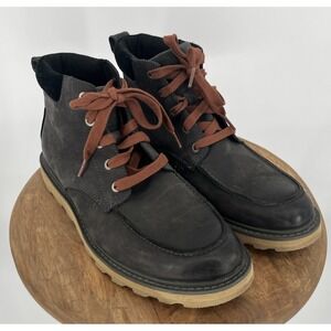 Sorel Mens Boots Madson ll Chukka Moc Toe Waterproof Nubuck Leather Sz 8